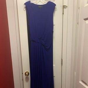 Beautiful Blue St. John Formal Evening Knit Gown Size 8